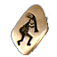 Bijou amrindien old pawn en argent massif, orn du symbole tribal du kokopelli dancer