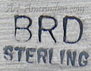 BRD hallmark on Indian Native American jewelry is Raymond Beard Navajo