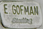 E Gofman mark on jewelry is Eli Gofman Anglo