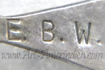 E.B.W. mark on Zuni jewelry is Evans Waatsa (1943-2011) Zuni indian native american