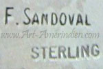 F. Sandoval mark on jewelry is Frank Sandoval hallmark