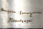 Griffin Evangeline Tsabetsaye zuni script hallmark on indian american jewelry