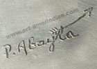 P Abeyta mark on silver