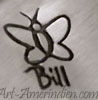 Bill under a butterfly picto hallmark